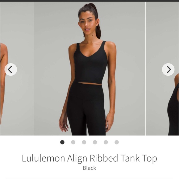 lululemon athletica Tops - Lululemon ribbed align tank Black Sz 8